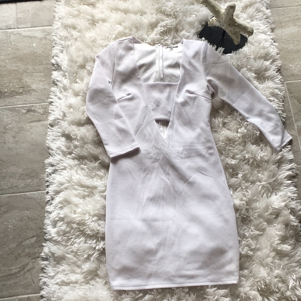 White long sleeved Charlotte Russe dress